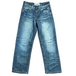 F Crinkled Boy’s Blue Denim Jeans